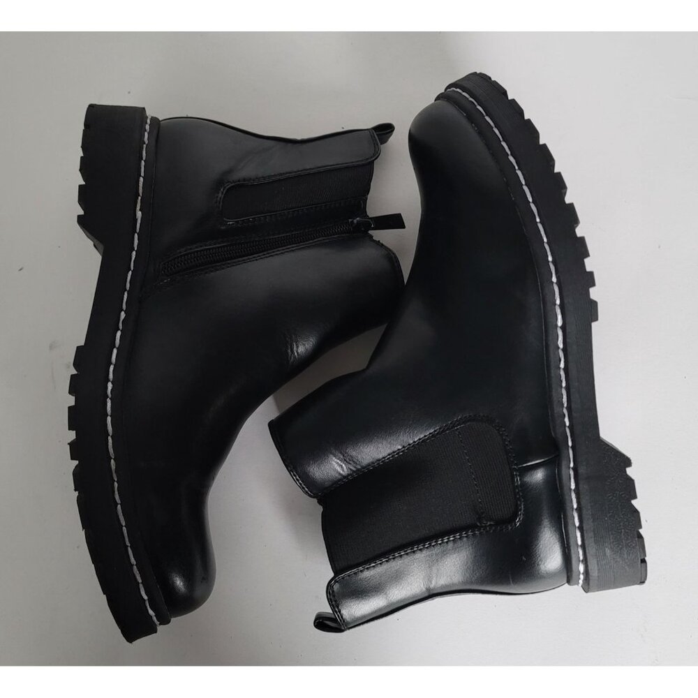 Torrid Black Faux Leather Chelsea Bootie (WW). Size 8WW - Picture 7 of 11
